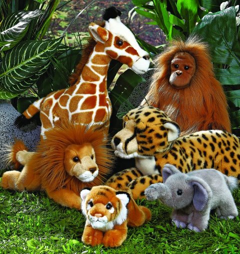 jungle stuffed animals