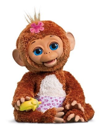 FurReal Friends Baby Cuddles My Giggly Monkey Pet Plush 