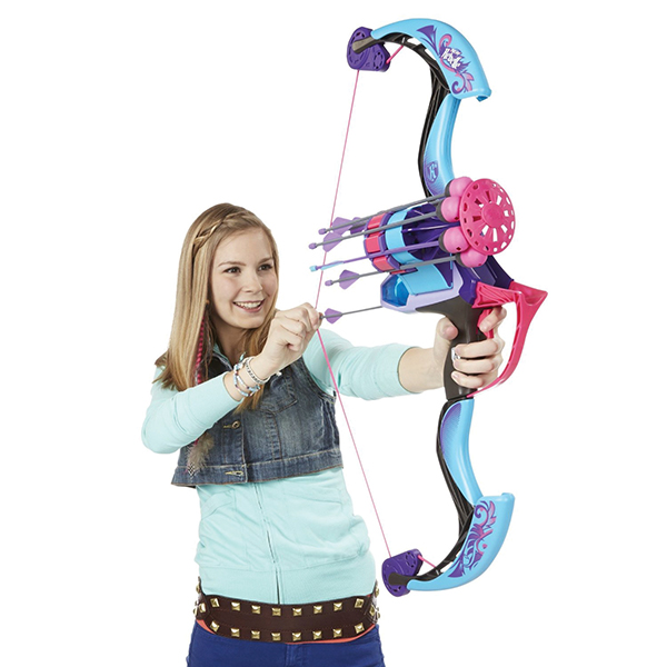 New Nerf Rebelle Wingspeed Bow & 2 Arrows Fires 26m Official 