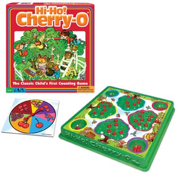 pail Board game parts: HI HO CHERRY-O cherries with stems Hasbro bucket 