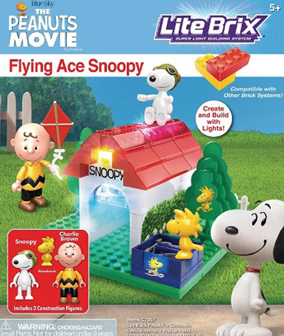 2 Lite Brix The Peanuts Movie Lemonade Stand Building Set 57002 Snoopy for sale online 