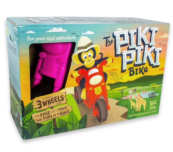 Durable & Easy to Ride Toddler Bike Gallo and Spence Toys PPB001 Red The Piki Piki Bike Made in The USA 