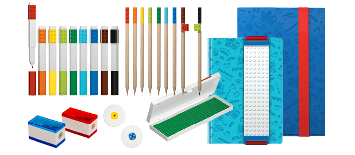 Lego Art School Supplies Pen Pencil Marker Ruler Pencil Box 