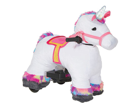 6v plush pony ride on