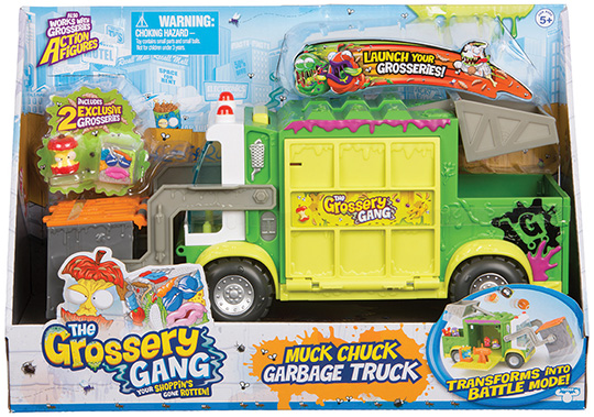 The Grossery Gang Series 3 Muck Chuck Garbage Truck Playset
