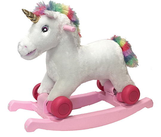 UNICORN Rockin Rider moonlight plush spring unicorn Brand new in Box 