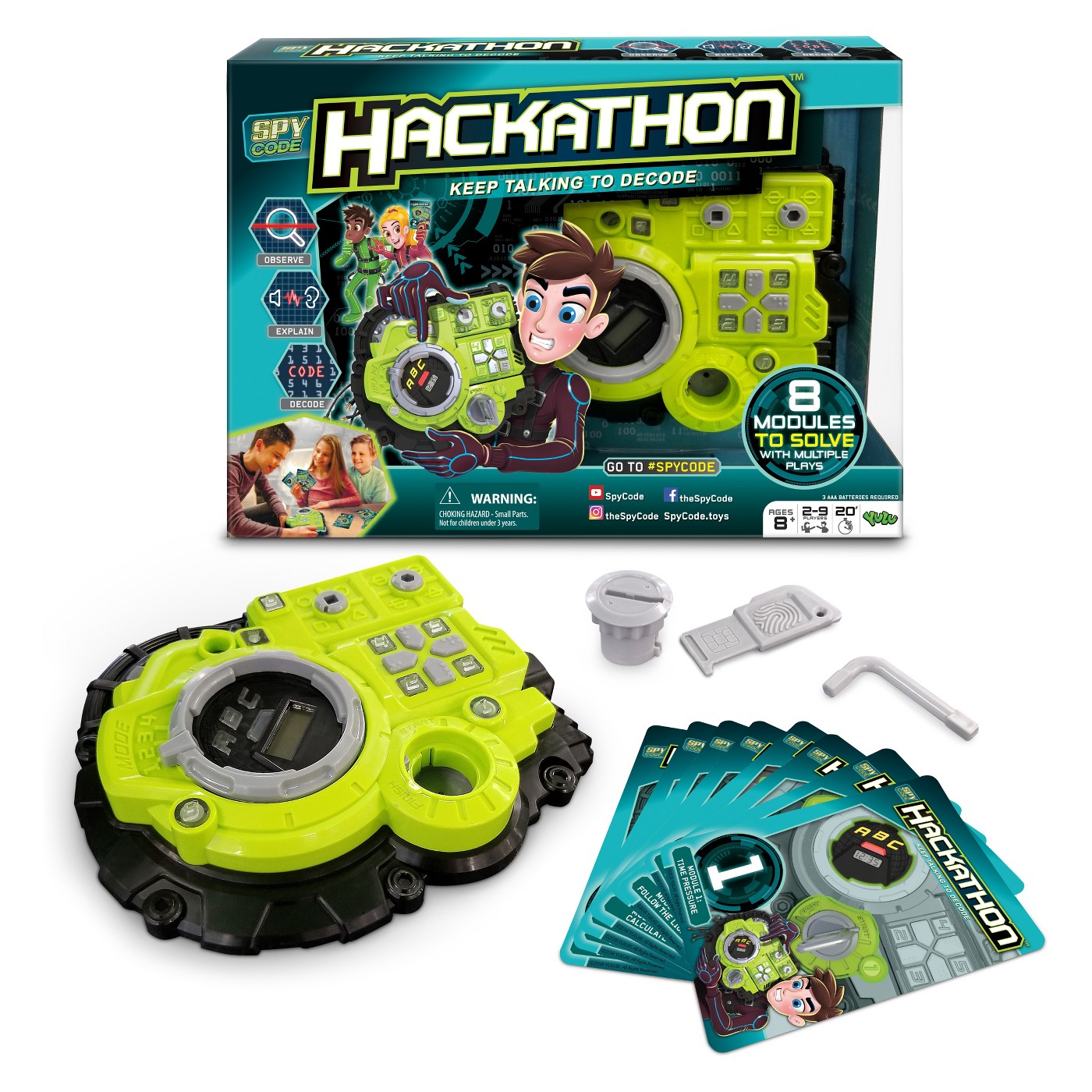 Details about   Spy Code Hackathon STEM Learning Educational Toy 8 Modules To Solve 