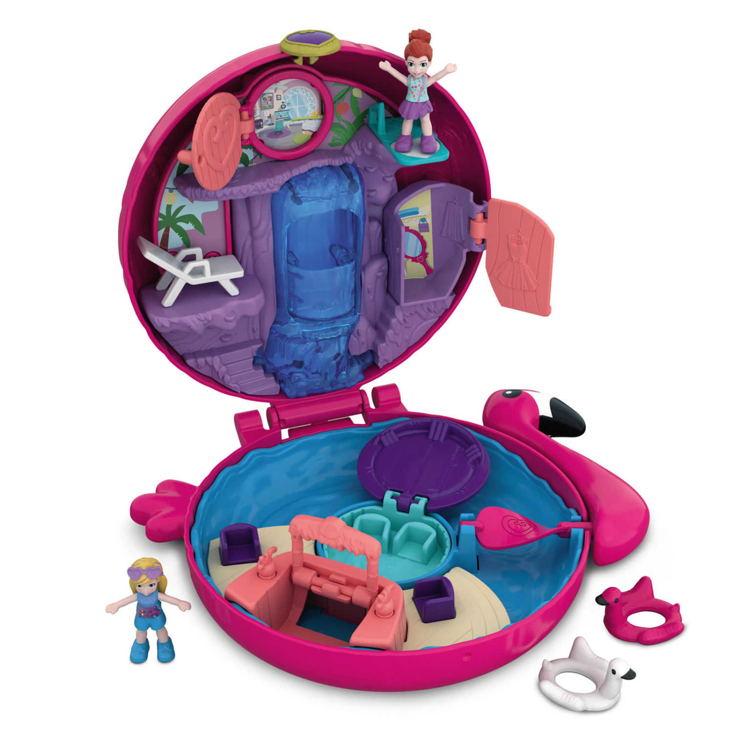 Polly Pocket Tiny Places Heart World Picnic Compact Mattel Toy Play Set Kid Gift 