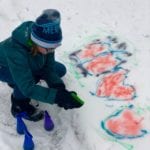 snow painting