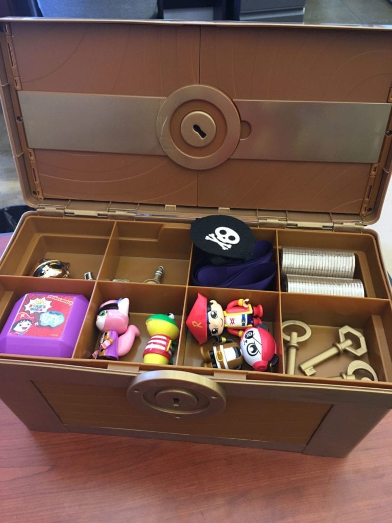 mini toy treasure chest