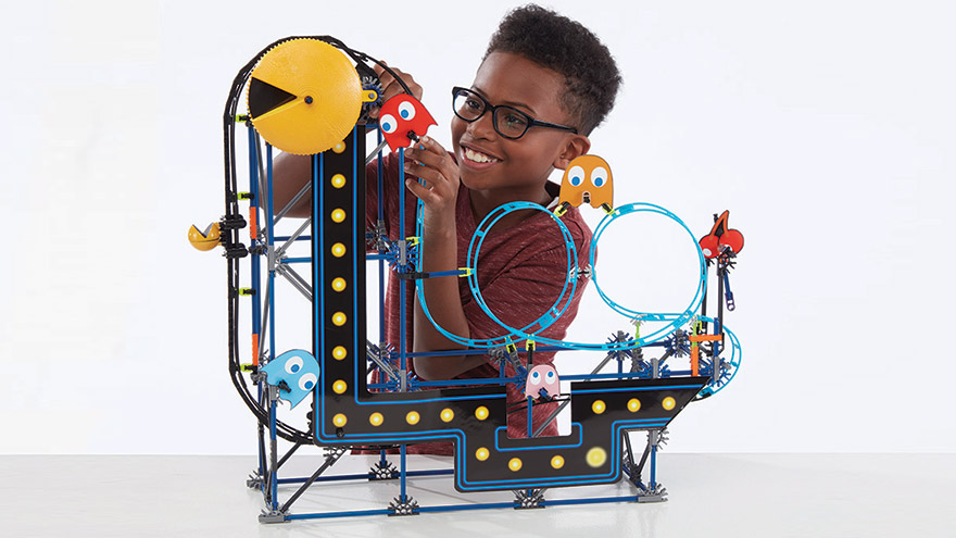 K'NEX Pac-man Roller Coaster 432pc Building Set Basic Fun for sale online 
