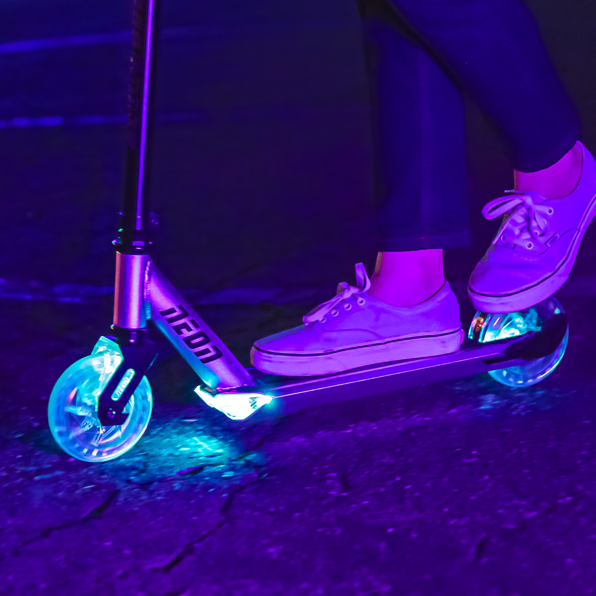 Yvolution Neon Ghost LED Scooter W/ Light-up Wheels From 10 Colors & 3 Modes for sale online 