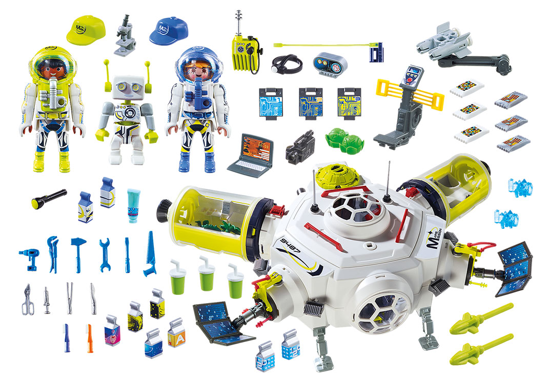 Playmobil white robots to geo 15/16 r2 space mars astronaut spaceship
