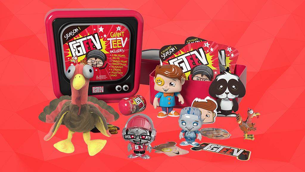 Fgteev Faves Go Off Screen In This Collectible Giant Teev The Toy Insider