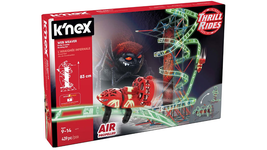 knex thrill rides web weaver