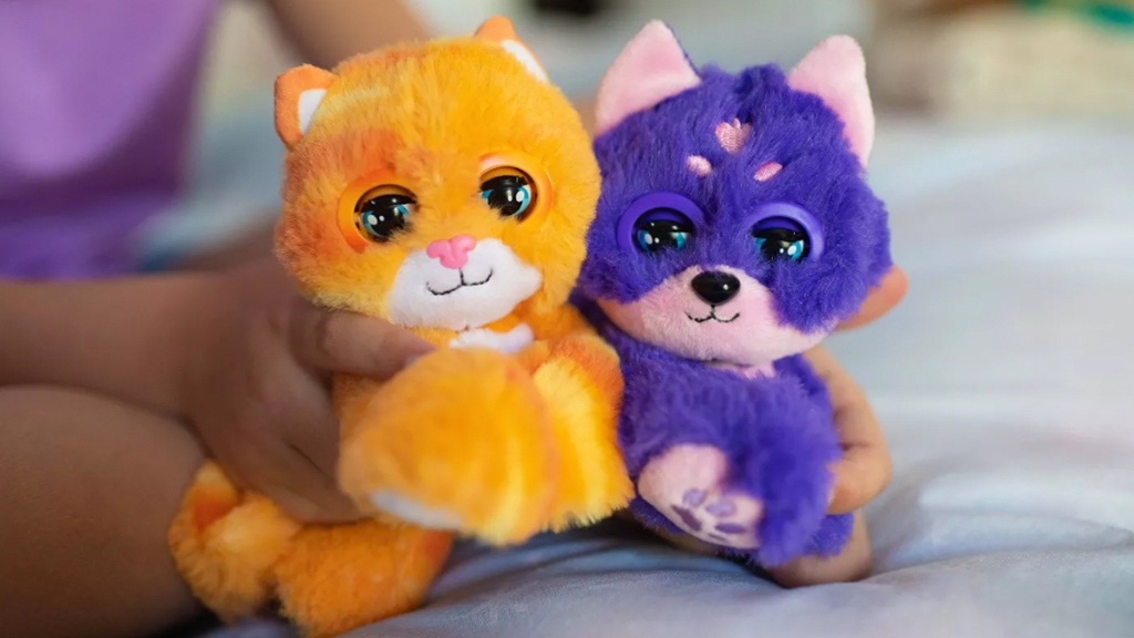 Nuzzy Luvs Interactive Plush Pet Stuffed Animal Peaches the Cat Kitten 