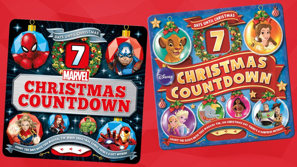 Marvel 7 Day Countdown to Christmas Tin Advent Calendar Calender 2020 Disney 
