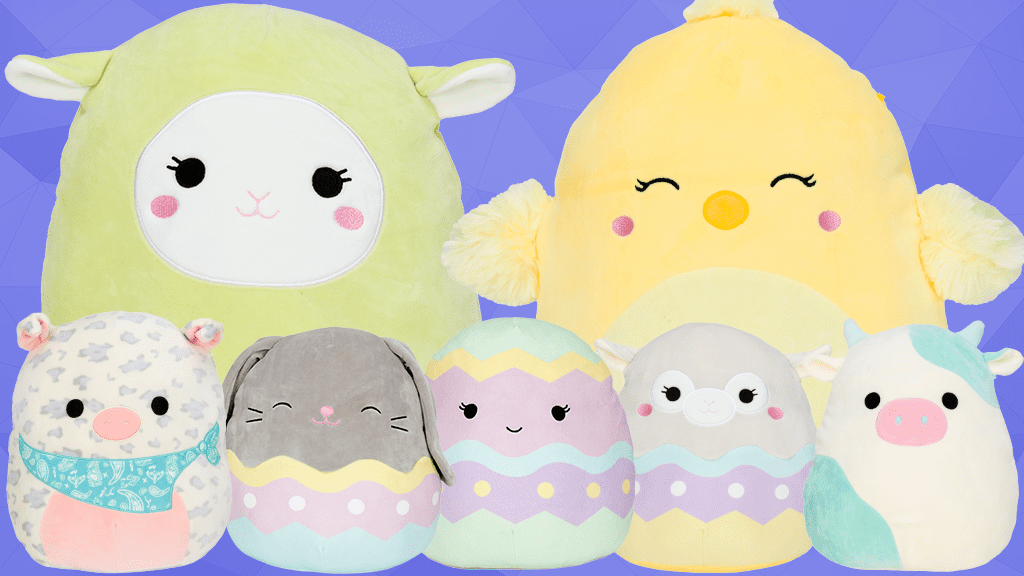 Set of 2 Squishmallows 2021 Springtime Easter Egg Animal 5" Mini Plush Doll Toy 