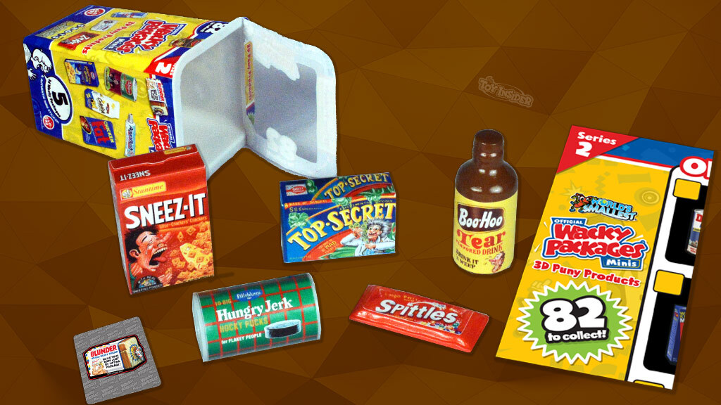 Details about  / WACKY PACKAGES MINIS 3D PUNY PRODUCTS TOPPS KRAFTY SHINGLES CHEESE SPOOF FOOD