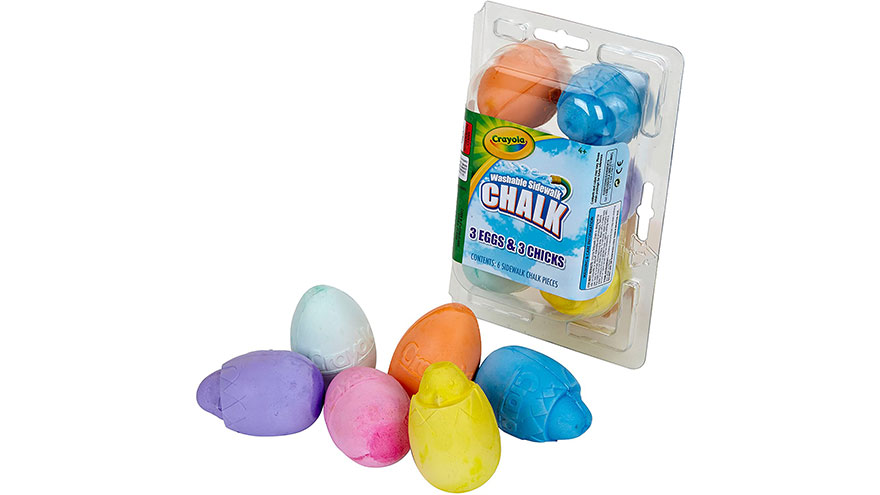 Details about   Egg Sidewalk Chalk with Collectible GEM Inside Washable by Chalk Tales New Stock 