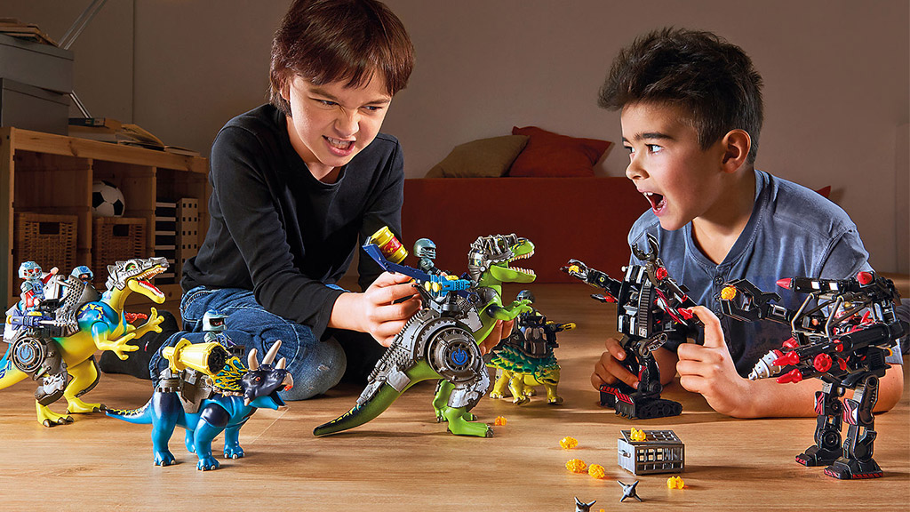 It's Dinos vs. Machines in this Dino Rise Playmobil Playset - The 
