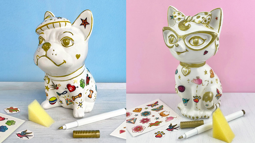 These Tattoo Ceramic Banks Give an Edgy Upgrade to the Classic Piggy Bank