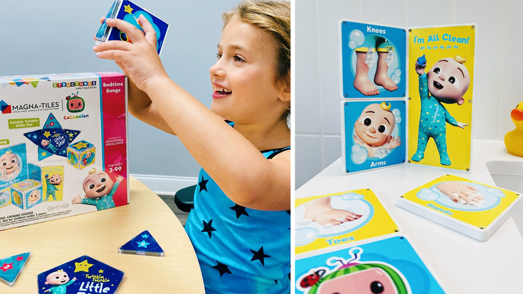 Build Up Healthy Bedtime Routines with New CoComelon Magna-Tiles 